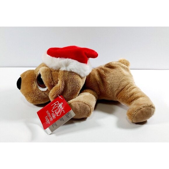 Russ Berrie Li'L Peepers Labrador  Blonde Noel Christmas Dog - Picture 1 of 6